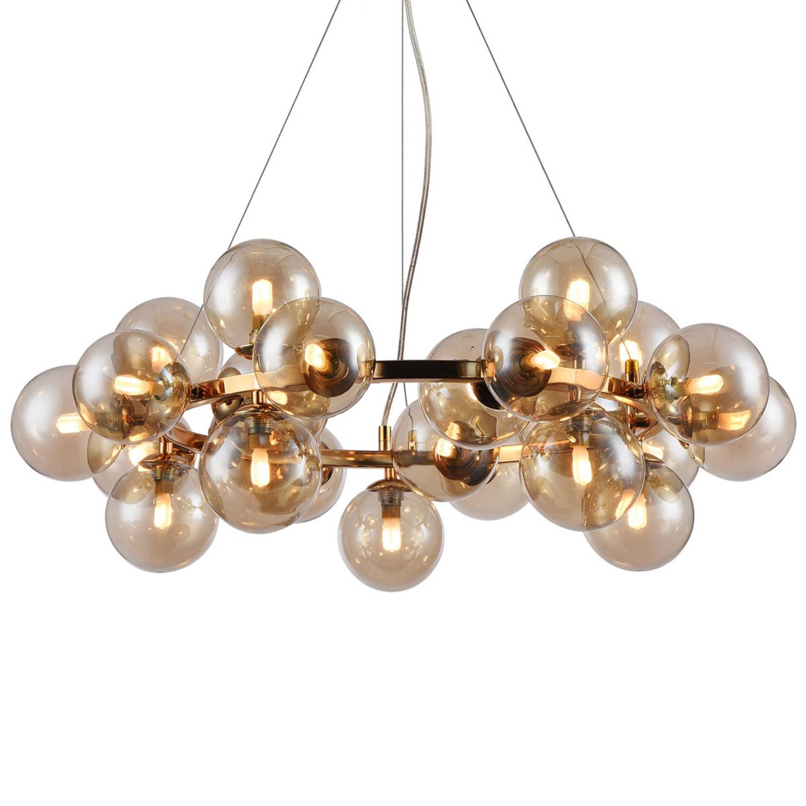 foto del prodotto maytoni lampada a sospensione dallas rotonda, oro