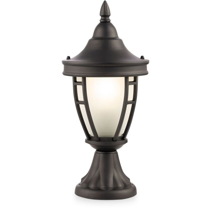 foto del prodotto maytoni lampada da esterno, lampione, lampada da terra, lampada con base, lampada da patio, lampada da giardino, metallo nero, ip44 resistente alle