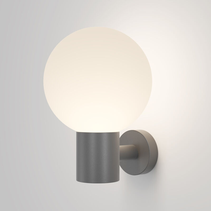 foto del prodotto maytoni lampada da parete moderna da esterno alluminio grigio 1 luce e27 60w ip54