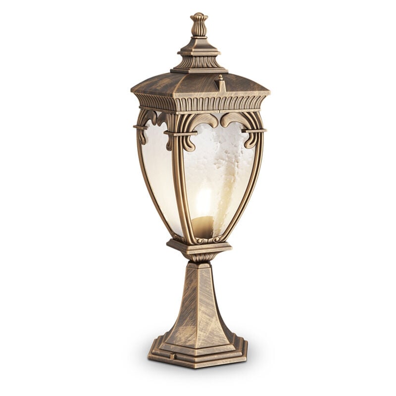 foto del prodotto maytoni lampada da terra classica da esterno alluminio oro 1 luce e27 60w ip44