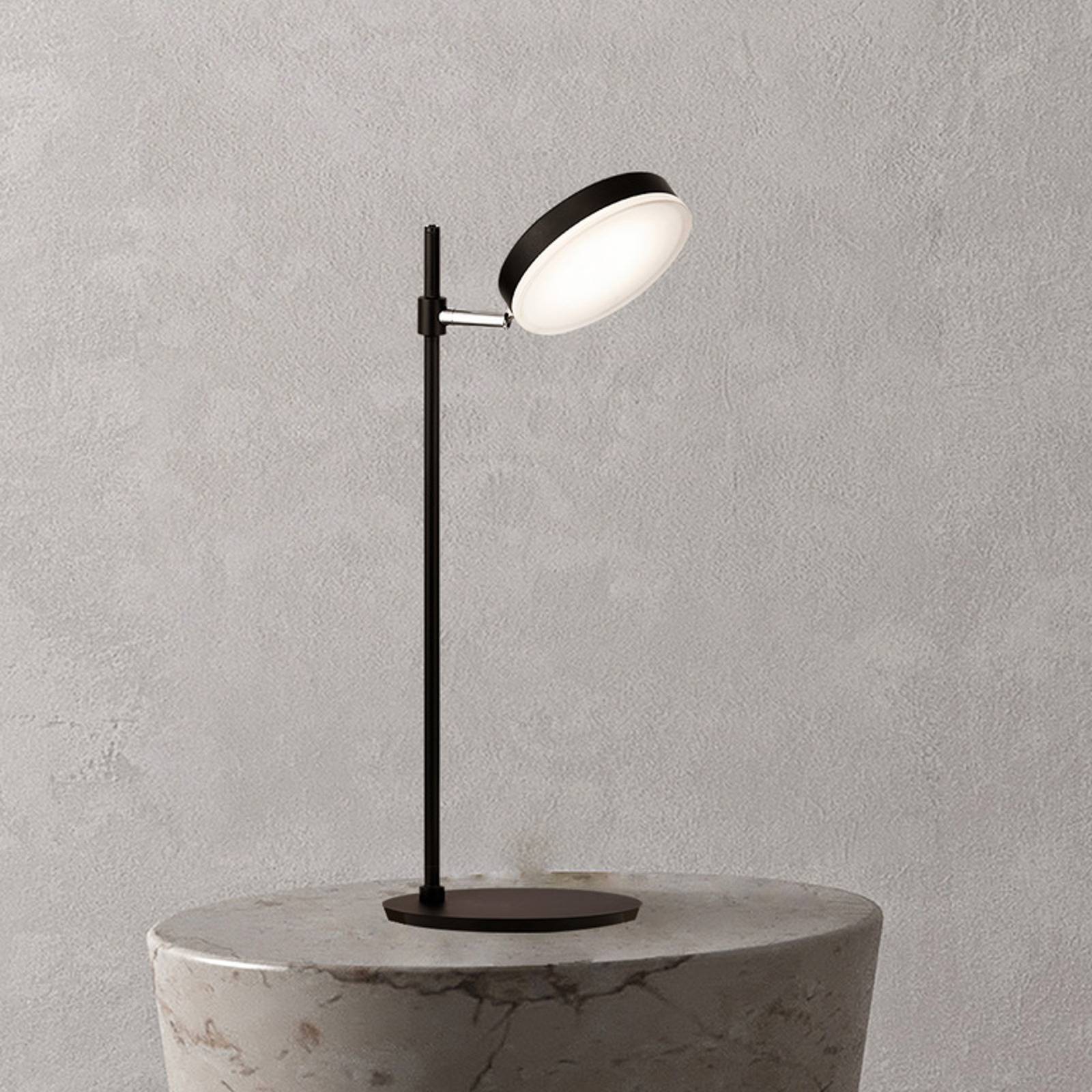 foto del prodotto maytoni lampada led da tavolo fad, nero, metallo 47 cm regolabile