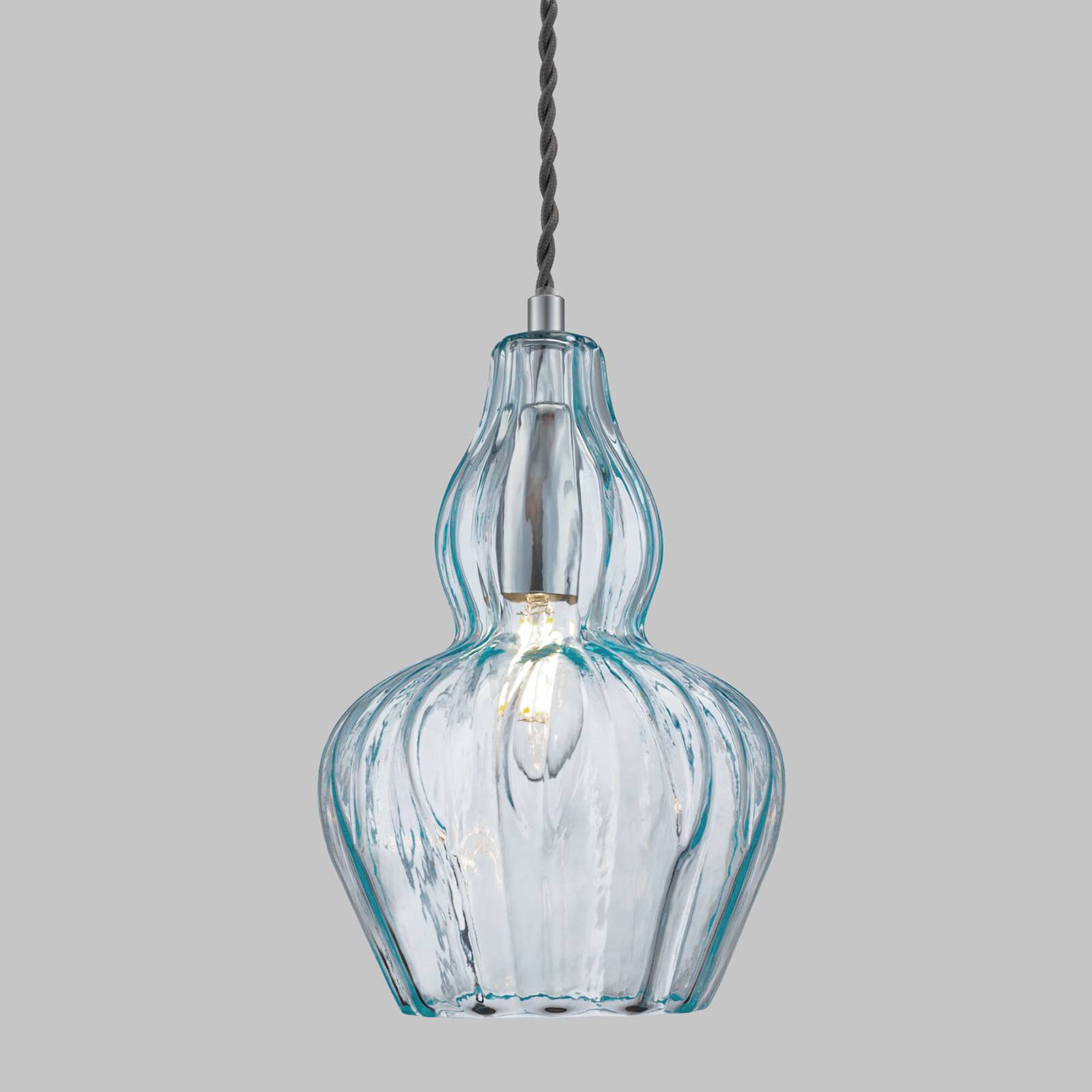 foto del prodotto maytoni lampada sospensione eustoma celeste