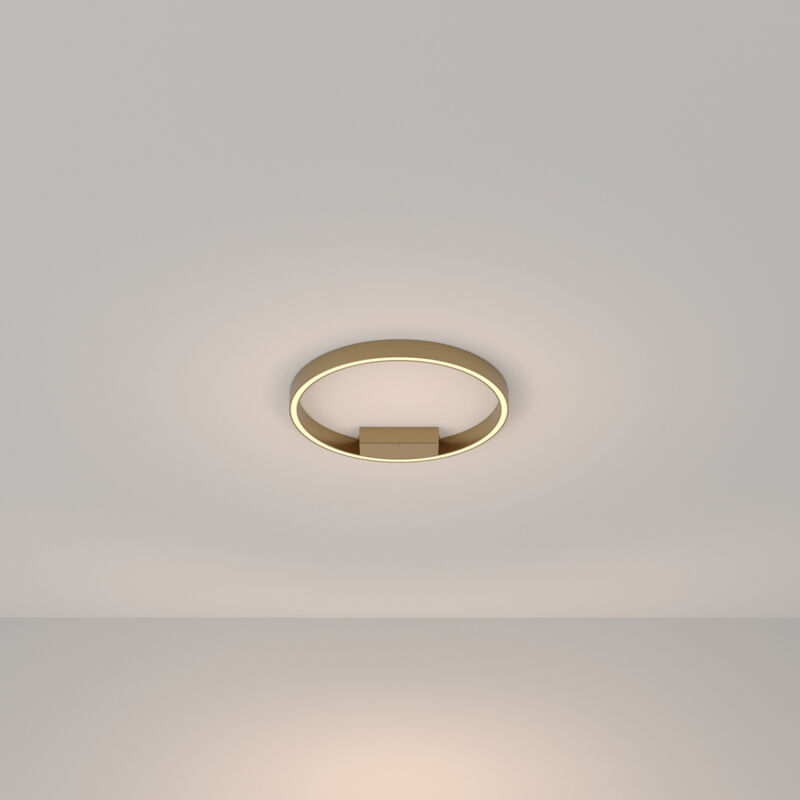 foto del prodotto maytoni lampadario a sospensione moderno rim alluminio ottone 1 luce led 25w