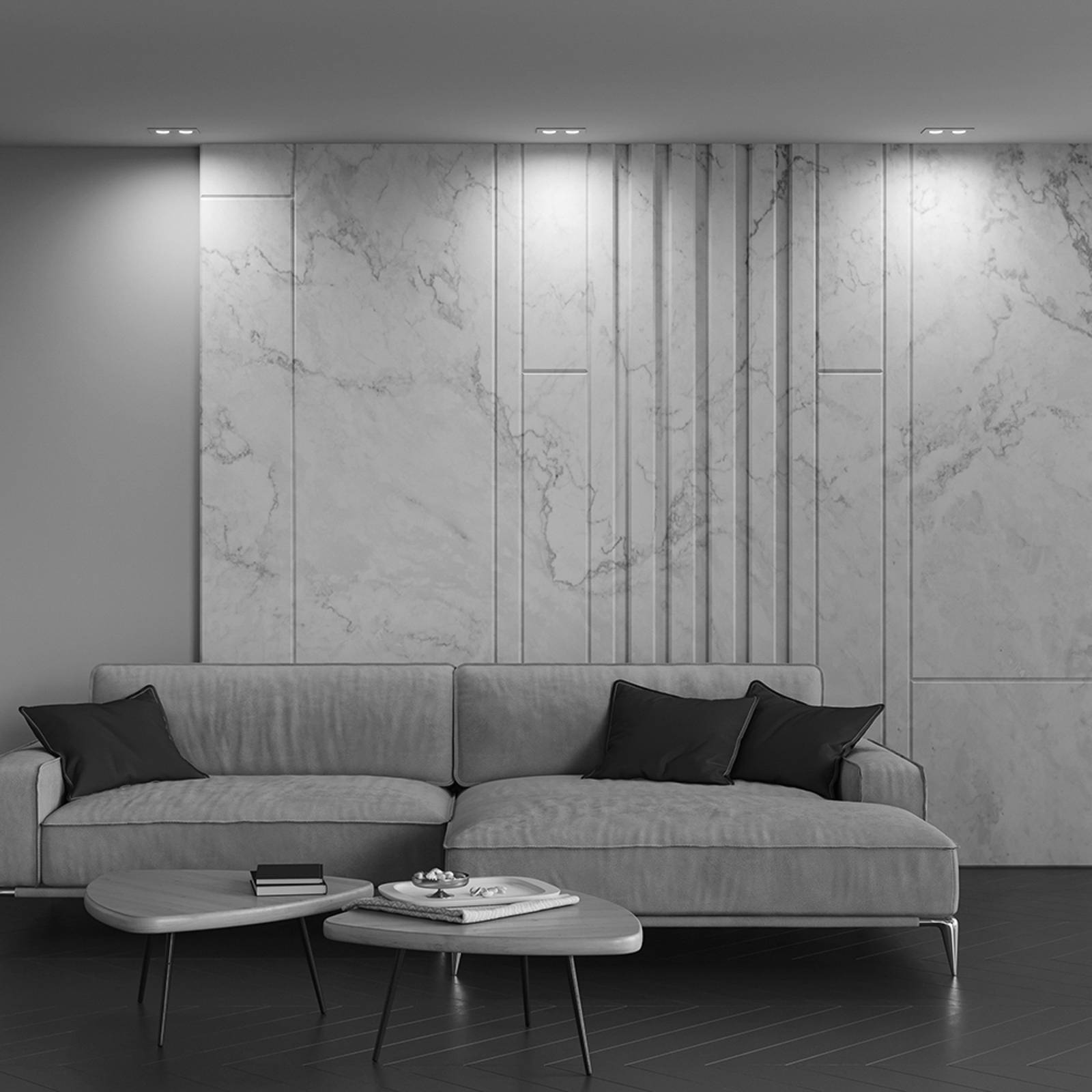 foto del prodotto maytoni luci da incasso atom, bianco, a 2 luci, 17,5 x 9,2 cm