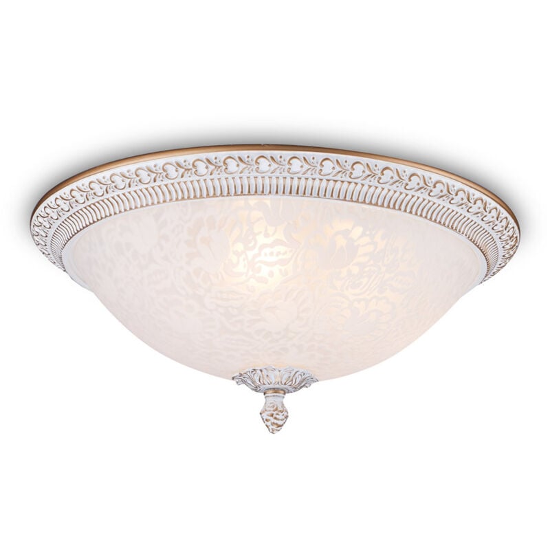 foto del prodotto maytoni plafoniera contemporanea pascal metallo bianco 3 luci diffusori vetro