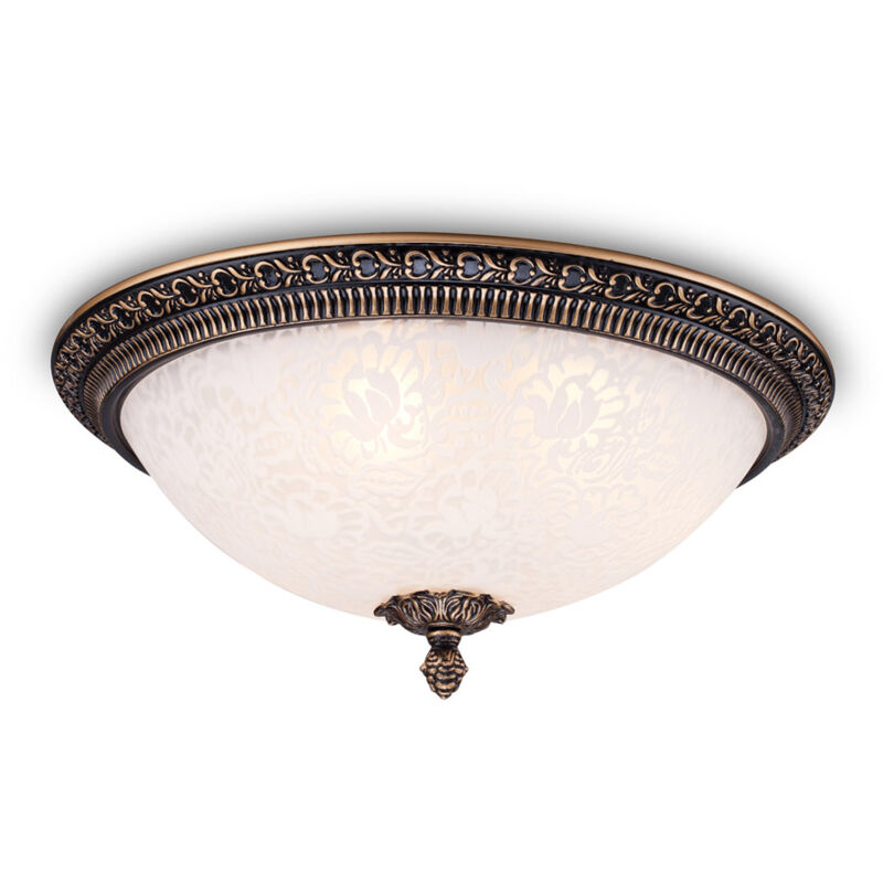 foto del prodotto maytoni plafoniera contemporanea pascal metallo bronzo 3 luci diffusori vetro