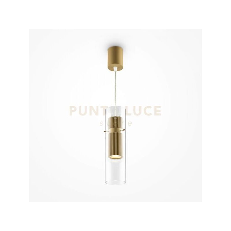 foto del prodotto maytoni sospensione dynamics armatura oro con 1 diffusore in vetro