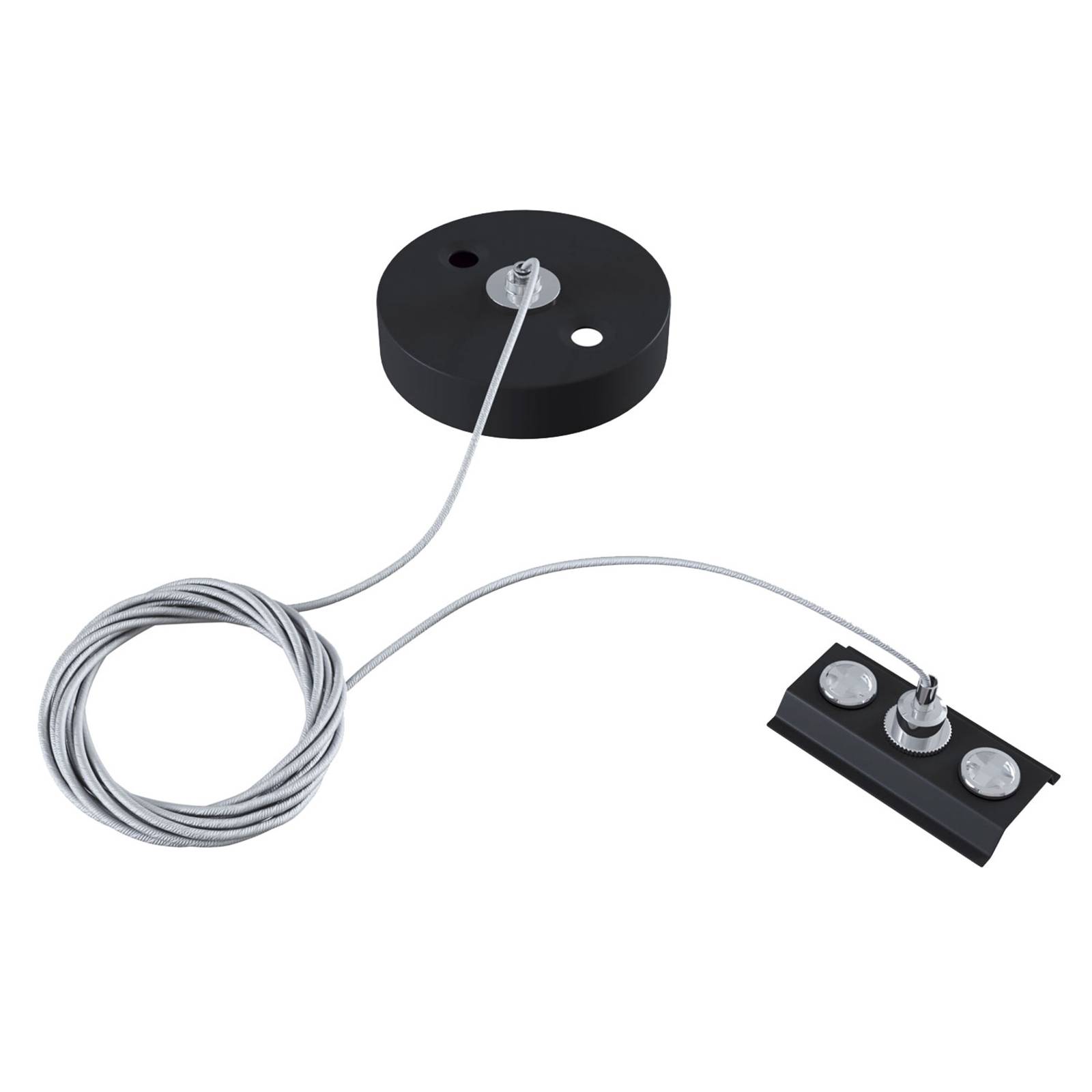 foto del prodotto maytoni sospensione in metallo binario, binario monofase, nero