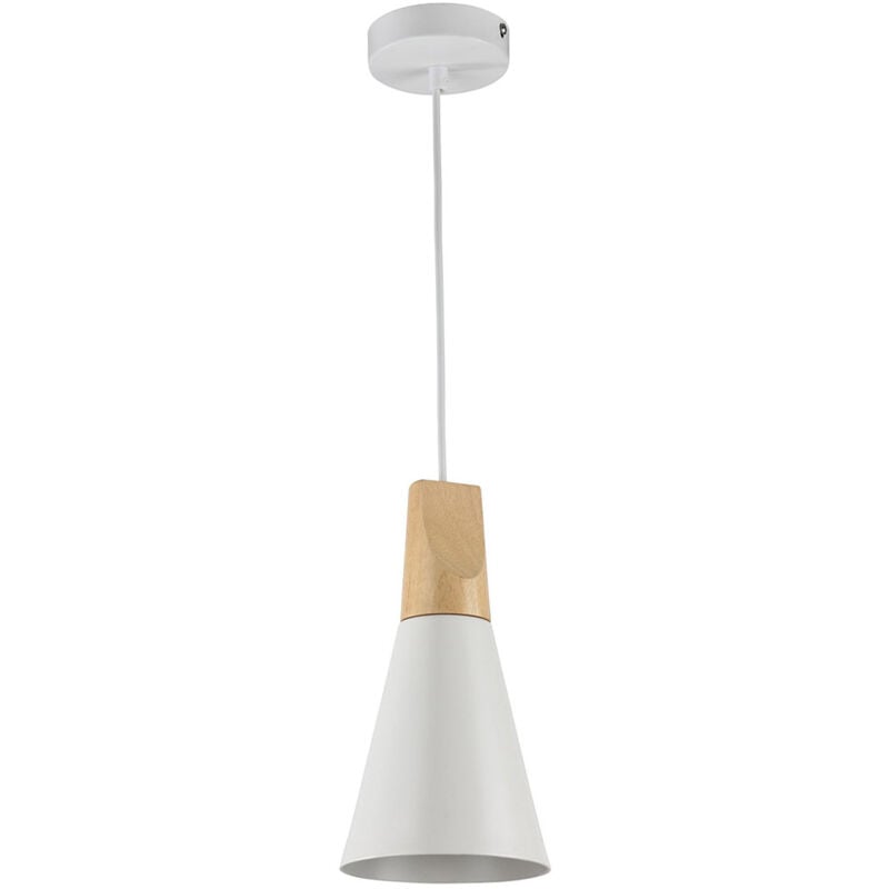 foto del prodotto maytoni sospensione minimal bicones in metallo bianco e oro 1 luce