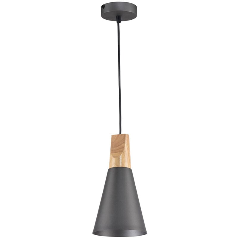 foto del prodotto maytoni sospensione minimal bicones in metallo nero e oro 1 luce