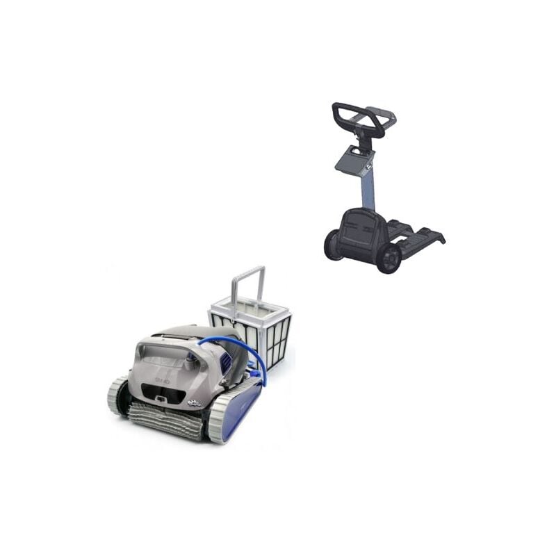 foto del prodotto maytronics dolphin robot piscina dolphin maytronics sm 40i robot e carrello porta robot