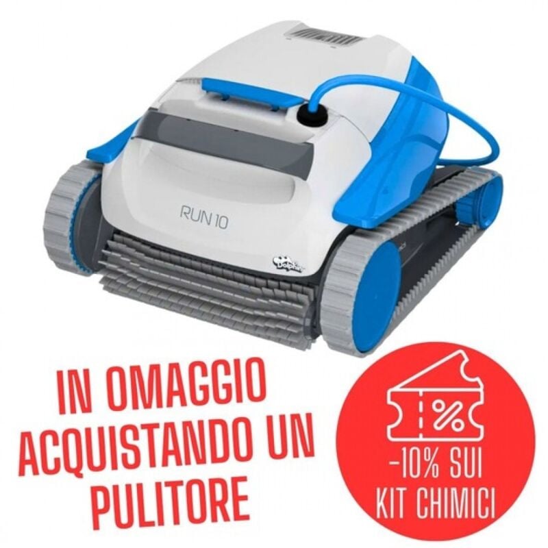foto del prodotto maytronics dolphin robot piscina dolphin run 10 spazzole pvc