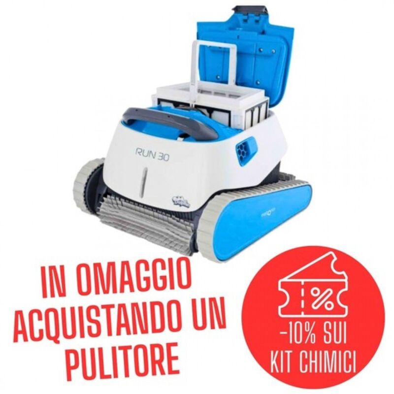 foto del prodotto maytronics dolphin robot pulitore per piscina dolphin run 30 spazzole pvc