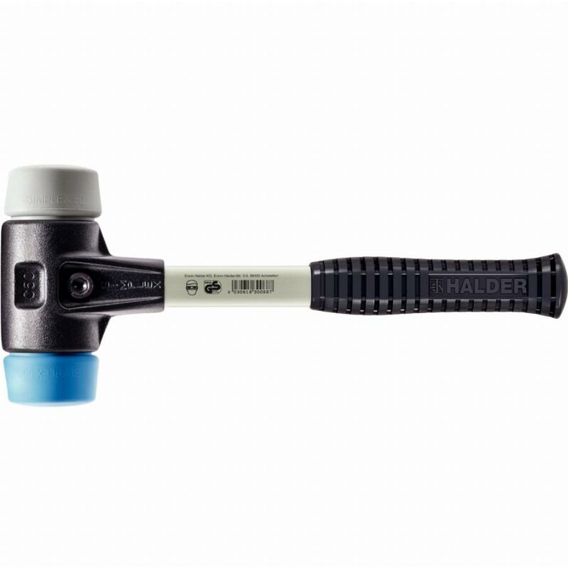 foto del prodotto mazza halder simplex tpe soft tpe medium con corpo in ferro malleabile rinforzato e impugnatura in fibra di vetro - d 60 mm - 3713.060