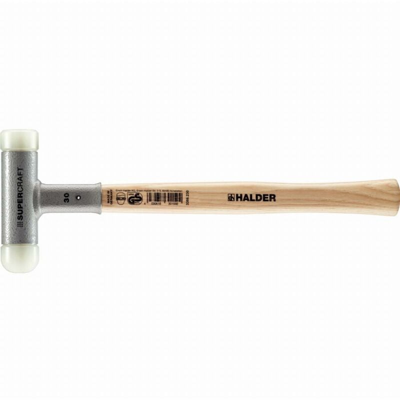 foto del prodotto mazza supercraft, con fusto in hickory, verniciata, antivibrazioni ed ergonomica, con punta arrotondata d 30 mm 3366.230