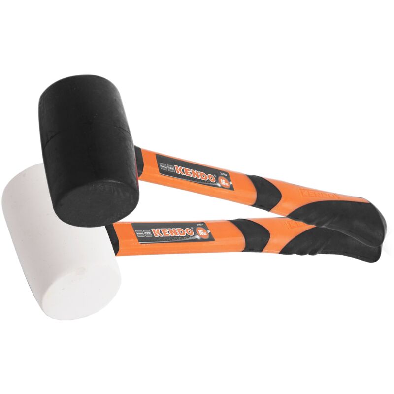 foto del prodotto mazzuola in gomma m. fibra kendo 450 gr colore bianco