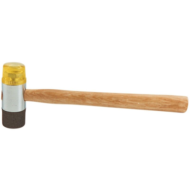 foto del prodotto mazzuola teste in gomma nylon mm. 30