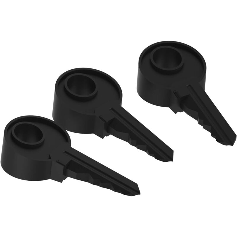 foto del prodotto mb fermaporta in silicone colorato per porte di casa maniglia paraurti per evitare danni alle pareti 3 pezzi nero