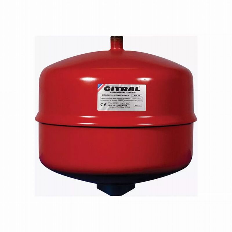 foto del prodotto mb18 vaso di espansione sospeso a membrana nuda 18 litri 3,9 bar attacco 3 4 130g001800 gitral