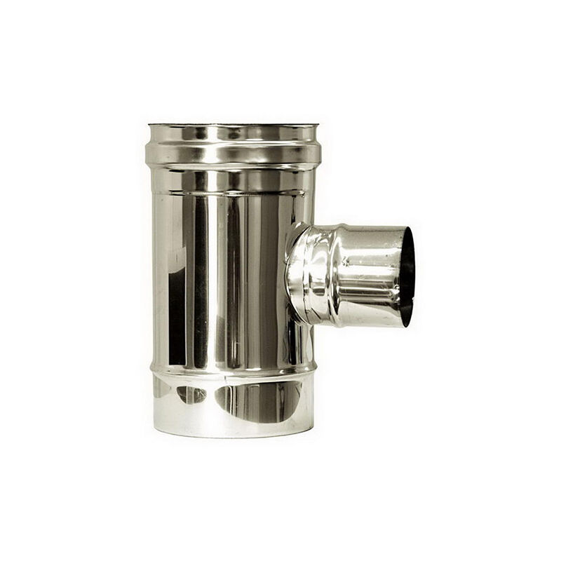 foto del prodotto mbm raccordo t 90 ridotto dn 80 canna fumaria dn 350 tubo acciaio inox 316