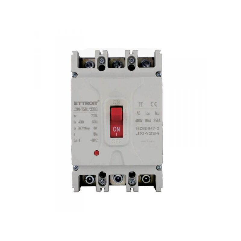foto del prodotto mccb interruttori scatolati magnetotermici 3p 22ka 250a ac 400v ip20 iec60947 2 ettroit