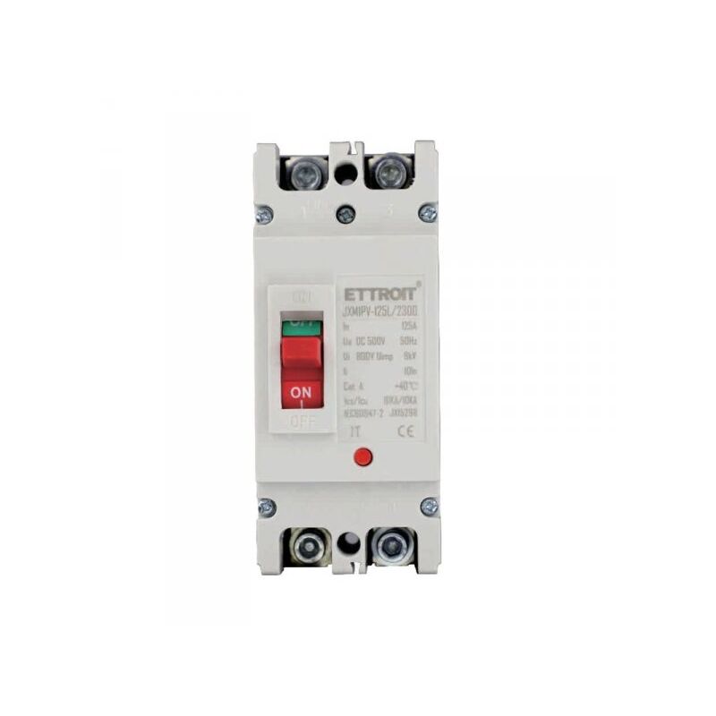 foto del prodotto mccb interruttori scatolati magnetotermici dc fotovoltaico 2p 10ka 125a dc 500v ip20 iec60947 2 ettroit