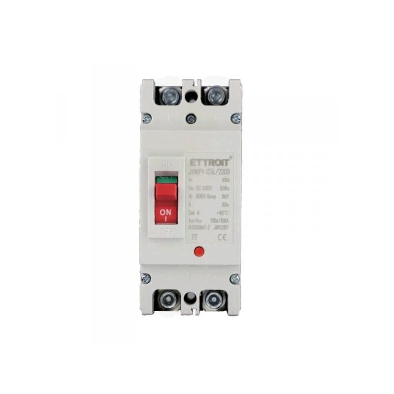 foto del prodotto mccb interruttori scatolati magnetotermici dc fotovoltaico 2p 10ka 80a dc 500v ip20 iec60947 2 ettroit
