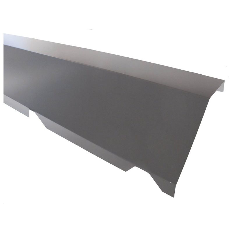 foto del prodotto mccover colmo dentellato a parete per vassoio in acciaio 1045 grigio antracite ral 7016, h 170 mm, l 160 mm, l 2100 mm