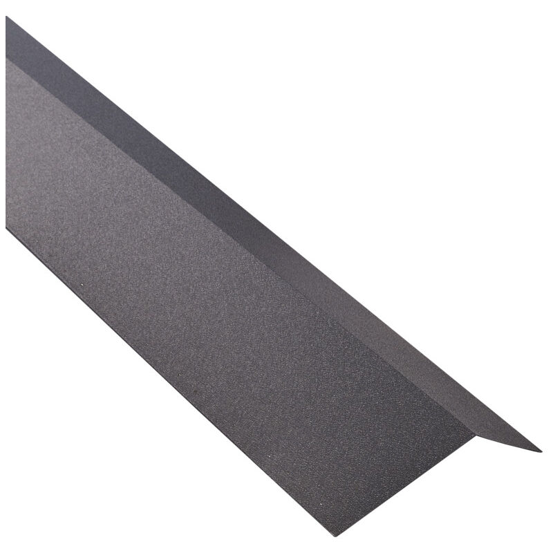 foto del prodotto mccover grondaia rotta in acciaio zincato laccato opaco aspetto tegola l 1,20 m grigio antracite opaco, l 1,20 m