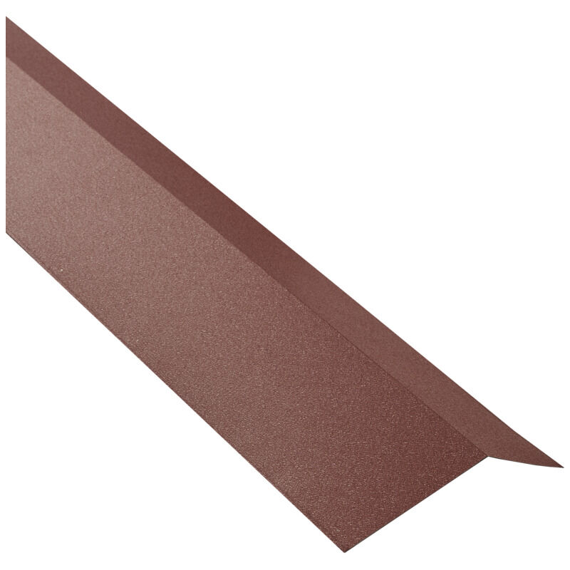 foto del prodotto mccover grondaia rotta in acciaio zincato laccato opaco aspetto tegola l 1,20 m rosso marrone opaco, l 1,20 m