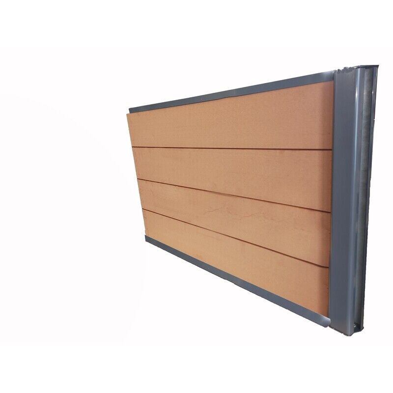 foto del prodotto mccover kit completo di estensione per recinzione composita 1,50 ml x 1,80 h 3 colori colori marrone rossastro, altezza 180 cm, lunghezza