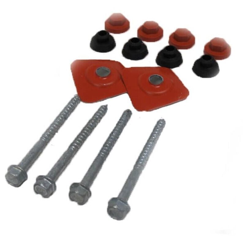 foto del prodotto mccover kit di fissaggio e sigillatura per piastrelle in pvc arancione