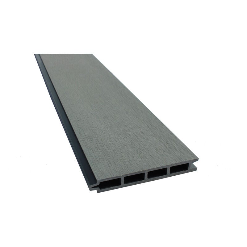 foto del prodotto mccover larko listello per recinzione in legno composito l176 cm l 14,8 cm p 21 mm colore grigio chiaro, spessore 21 mm, larghezza 14,8