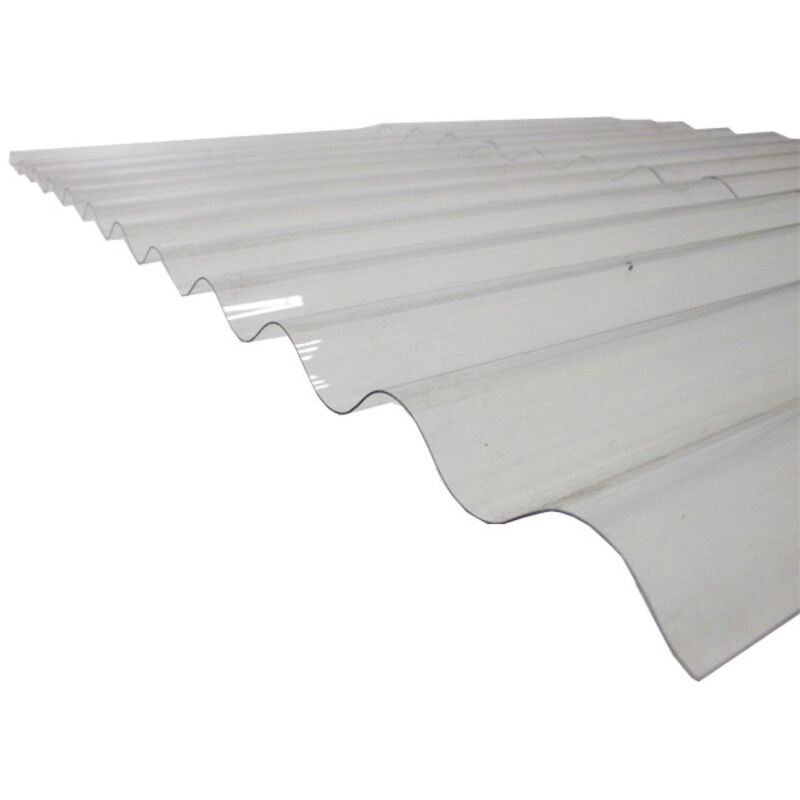 foto del prodotto mccover lastra in policarbonato ondulato traslucido po 76 18 onda piccola , l 2m, l 90cm