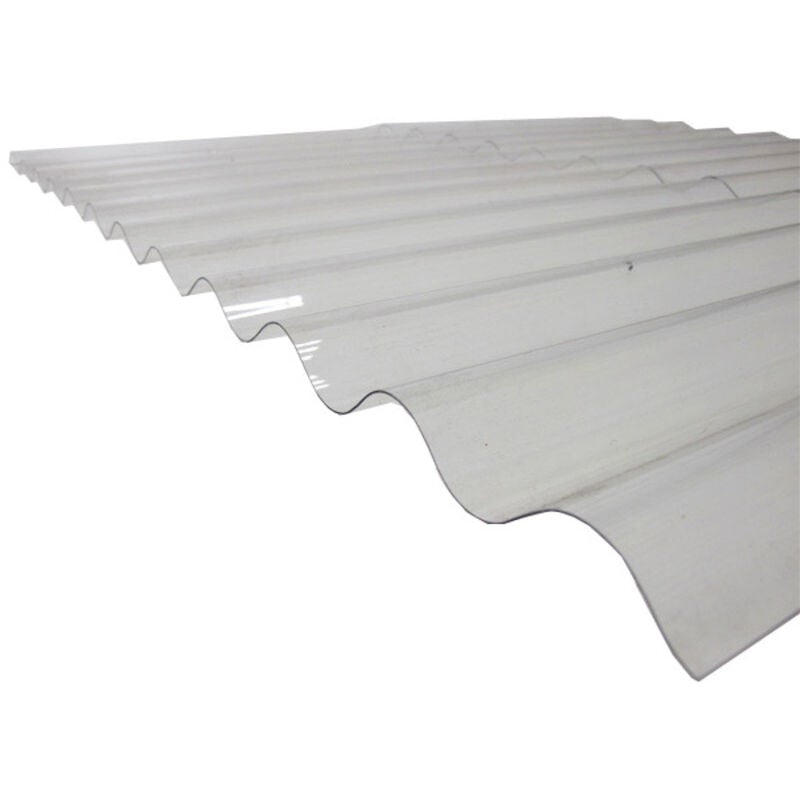 foto del prodotto mccover lastra in policarbonato ondulato traslucido po 76 18 onda piccola , l 3m, l 90cm