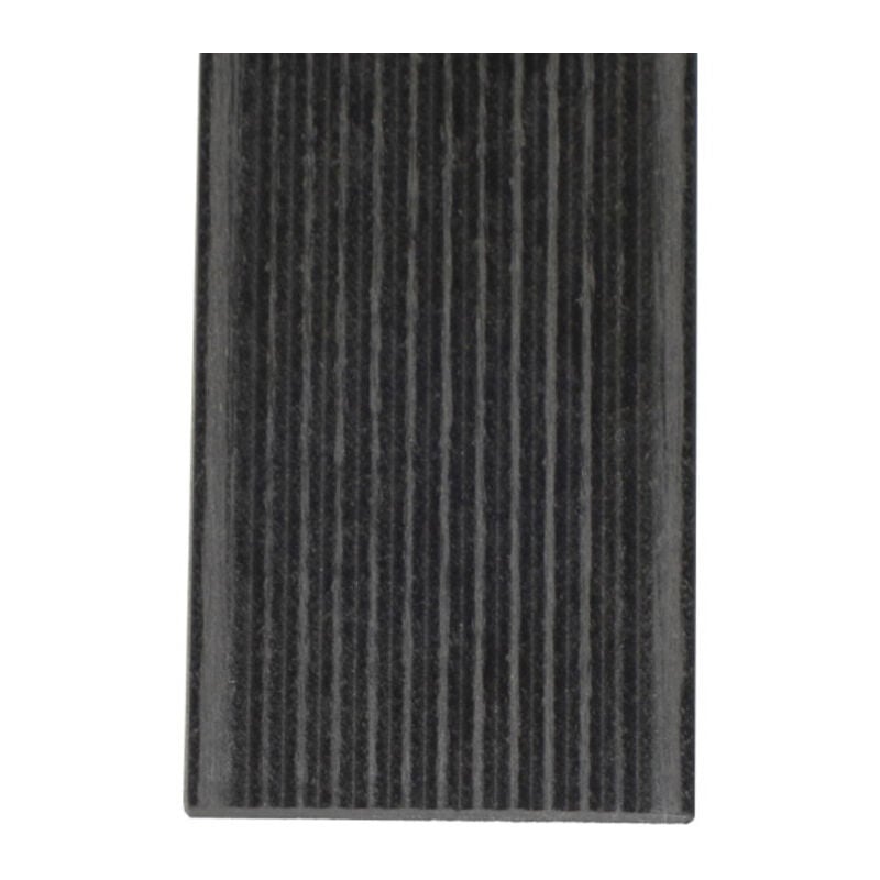 foto del prodotto mccover listello per esterni in legno composito colore grigio antracite, spessore 1cm, larghezza 5.5cm, lunghezza 200cm, superficie coperta in