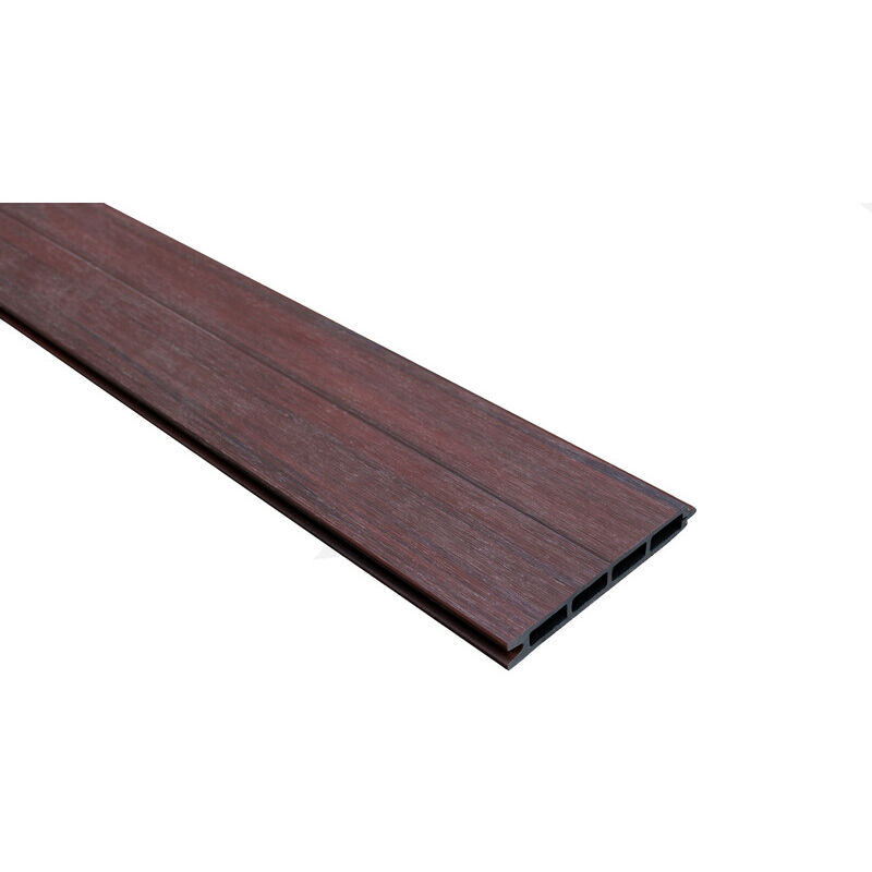 foto del prodotto mccover listello per recinzione in composito a nido d ape coestruso colore mogano, spessore 19 mm, larghezza 15,6 cm, lunghezza 148 cm