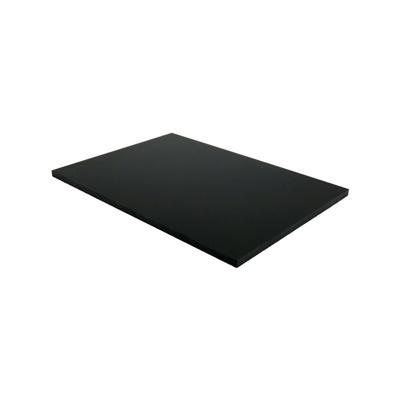 foto del prodotto mccover pannello di rivestimento in laminato hpl compatto colore nero, spessore 6mm, larghezza 130cm, lunghezza 61cm, superficie coperta in m2 