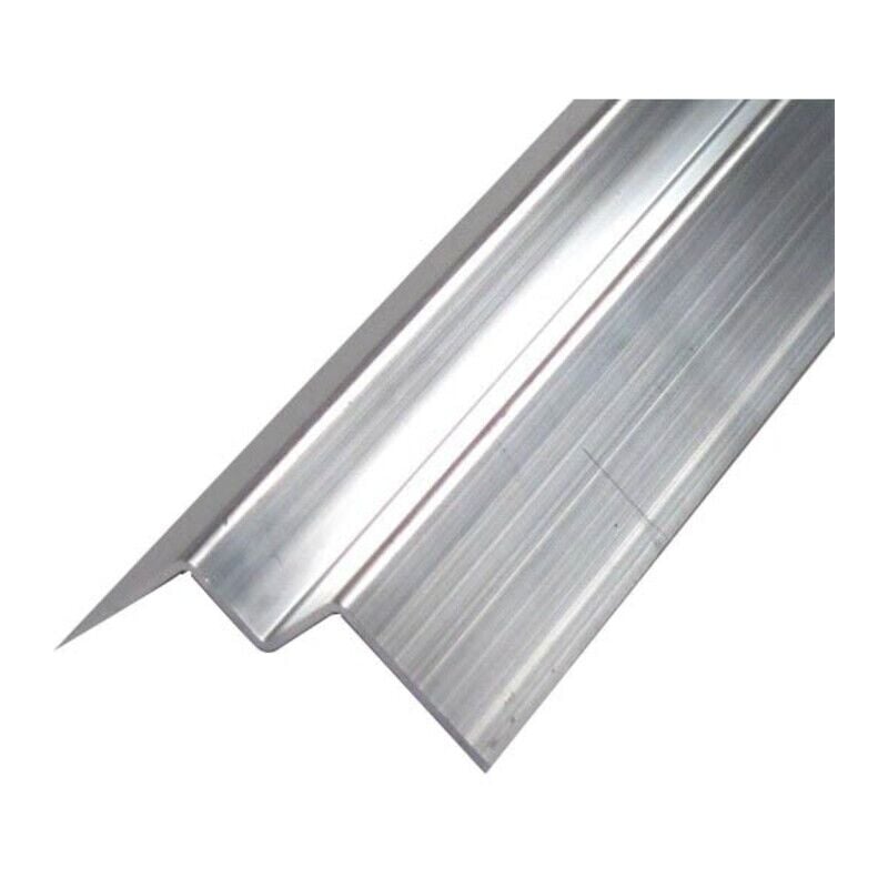 foto del prodotto mccover profilo angolare interno in alluminio per rivestimento colore alluminio grezzo, spessore 3 mm, larghezza 7,7 cm, lunghezza 270 cm