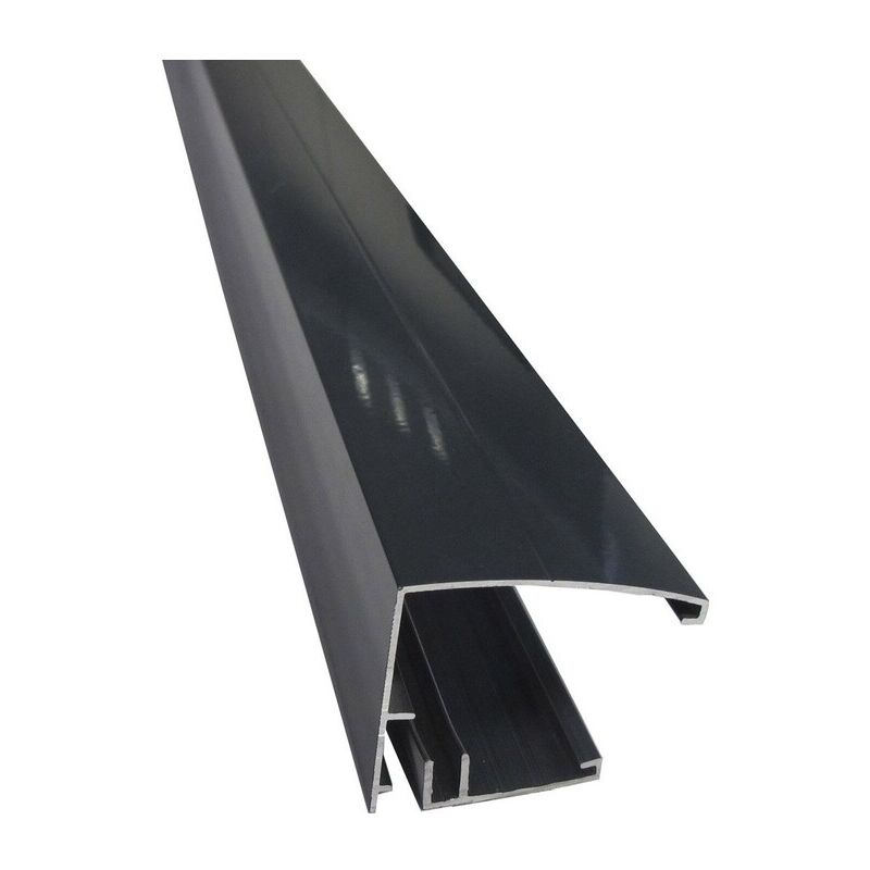 foto del prodotto mccover profilo perimetrale e copertura in policarbonato laccato 10 16 32 mm grigio antracite ral 7016, e 16 32 mm, l 3m