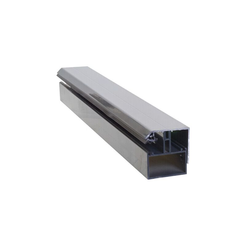 foto del prodotto mccover profilo perimetrale portante adattabile a policarbonato da 16 32 mm in alluminio laccato grigio antracite ral 7016, l 4 m
