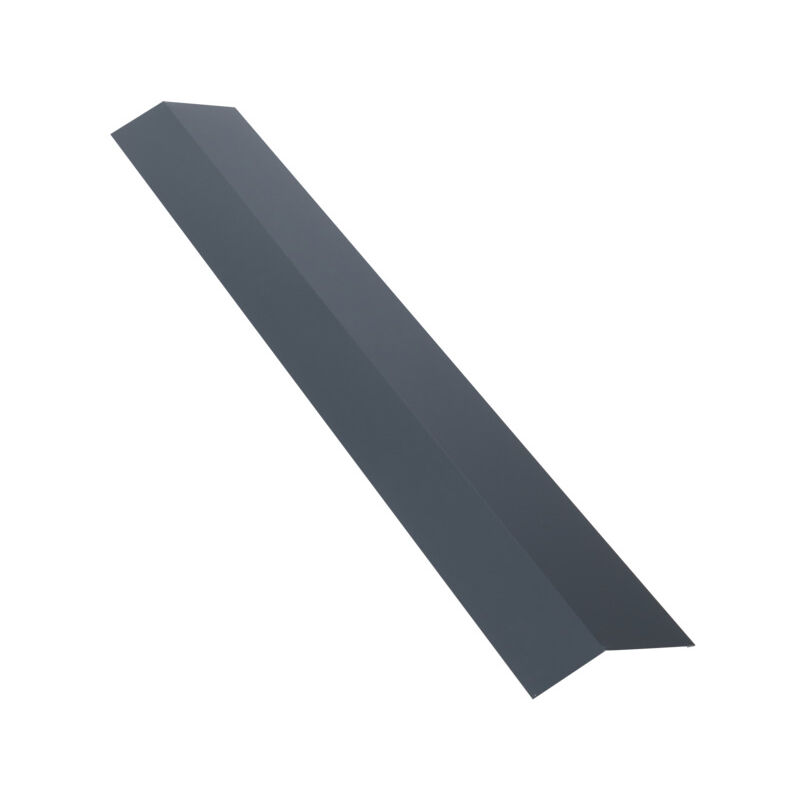 foto del prodotto mccover scossalina da 1 m per lastra grecata in acciaio verniciato colore grigio antracite ral 7016, lunghezza 1m