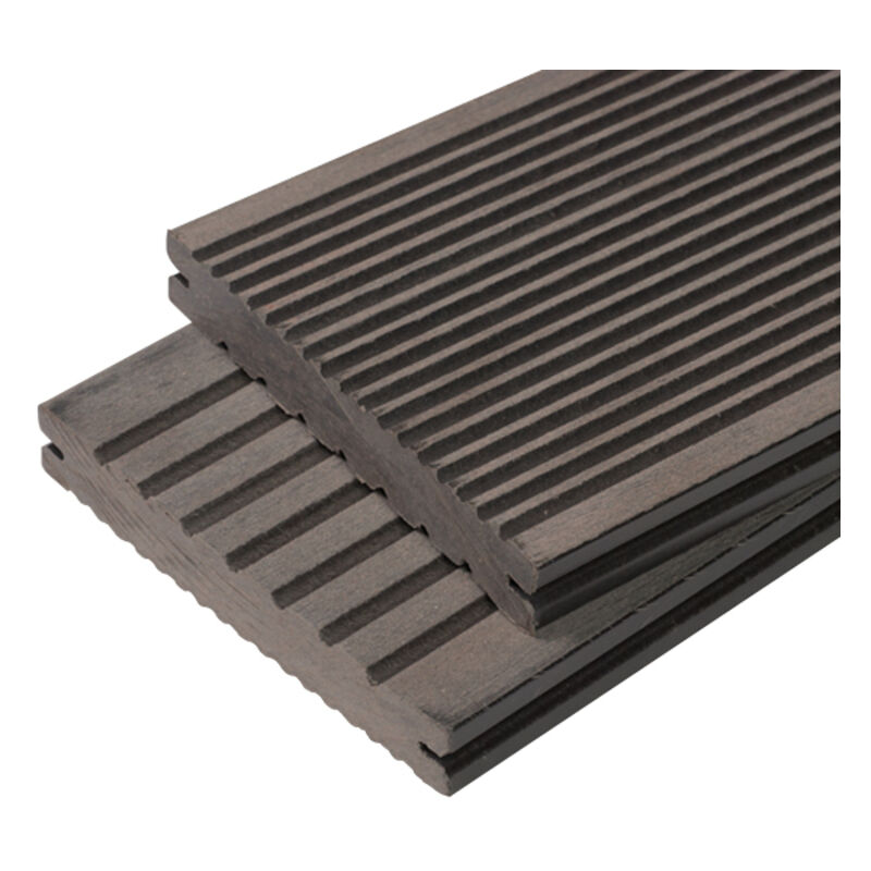 foto del prodotto mccover tavola per pavimentazione in legno composito massiccio maxima l 360 cm colore grigio antracite, spessore 22 mm, larghezza 14 cm,