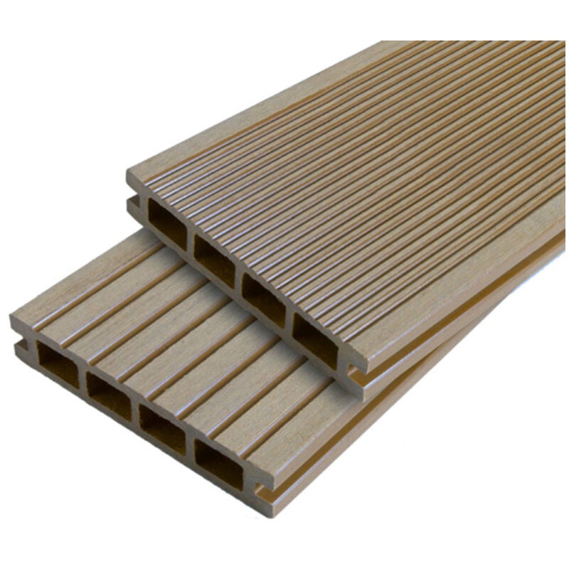 foto del prodotto mccover tavolato in legno composito a nido d ape doppio colore beige chiaro, spessore 25 mm, larghezza 14 cm, lunghezza 240 cm,