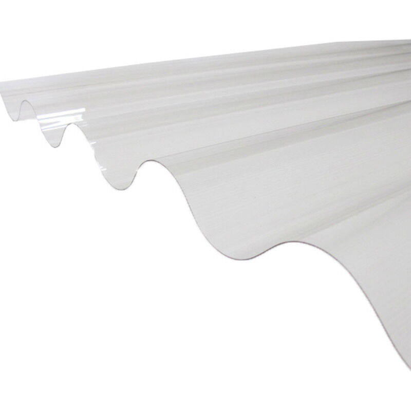 foto del prodotto mccover telo ondulato in pvc go 177 51 onde lunghe trasparente, l 92 cm, l 2,5 m