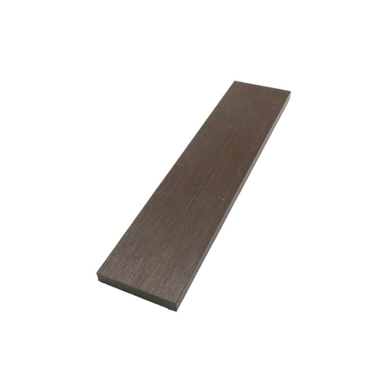 foto del prodotto mccover zoccolo di finitura in composito coestruso colore rovere scuro, spessore 10 mm, larghezza 52 mm, lunghezza 200 cm