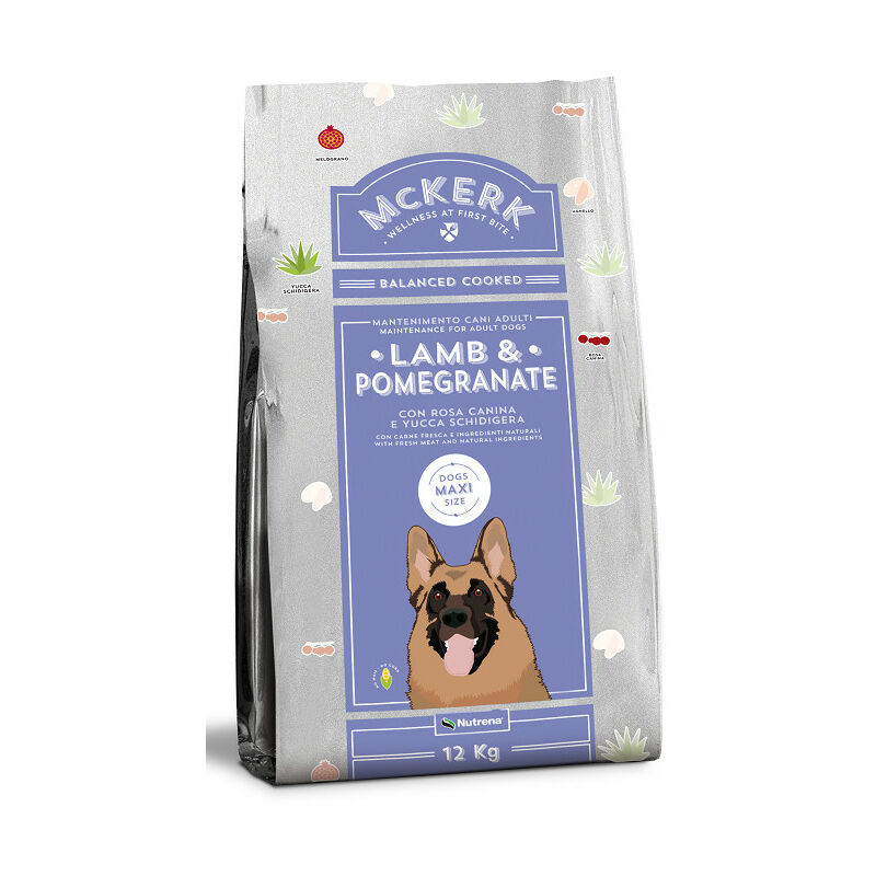 foto del prodotto mckerk adult maxi con agnello e melograno da 12 kg