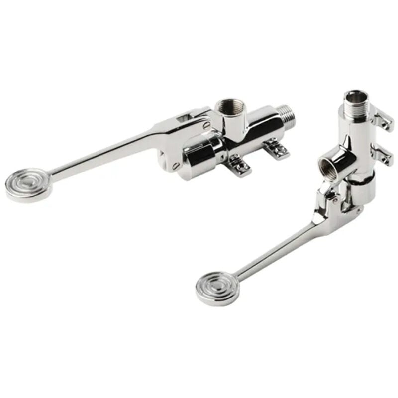 foto del prodotto mcm - rubinetto a pedale a parete e pavimento 1 2