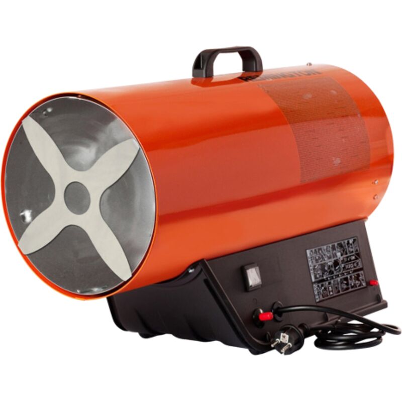 foto del prodotto mcs rem17 generatore di aria calda a gas propano butano 16kw cannone portatile per officine capannoni serre stalle made in italy