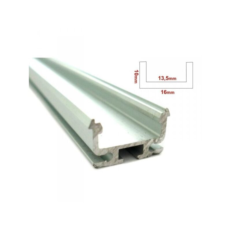 foto del prodotto mean well 3 metri profilo canalina barra alluminio led quadrato per strip led
